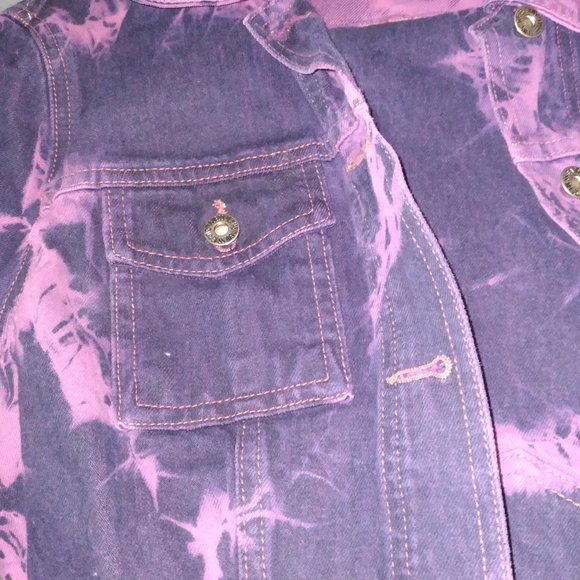 Guess Purple and White Tie Dye Pants Suit with Jacket and Pants XL - Picture 3 of 3